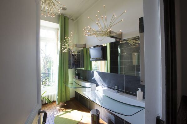 Salle de bain privative du Domaine de la Belvaudière
